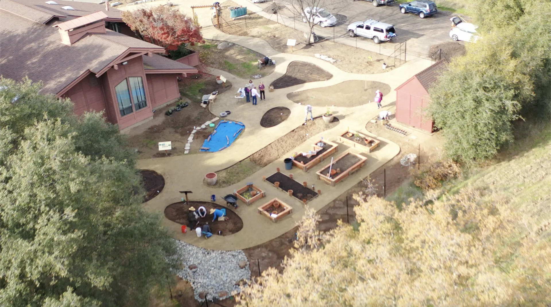 PCWA Aerial View Garden In Progress Jan 2024 photo