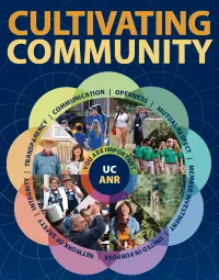 a flower of rainbow colors with photos of different areas of ANR shown in each petal with the Principles written through each petal 