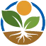 Organic Agriculture Institute icon showing a plant and sun
