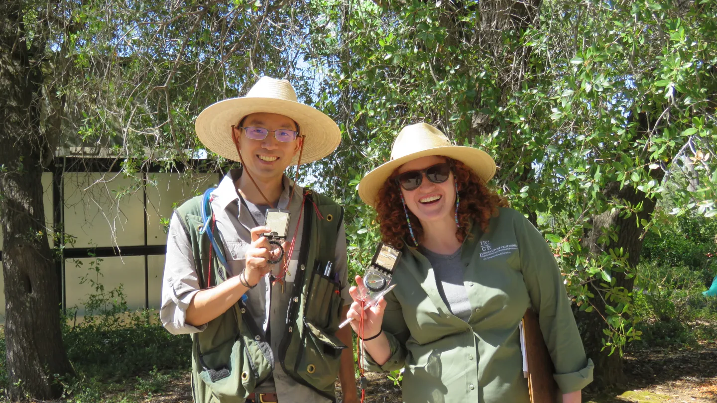 Ricky Satomi (left) and Katie Reidy