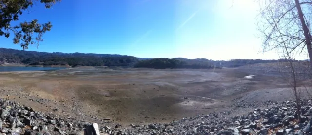 Lake Mendocino, January 2014. Photo by JT Williams