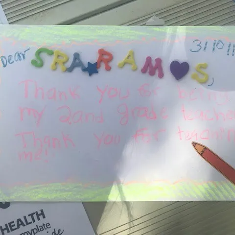 Children learn to be thankful by making gratitude cards during a 4-H Mindfulness class in an after-school program.