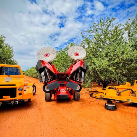 Orchard machinery retrofitted for autonomous operation