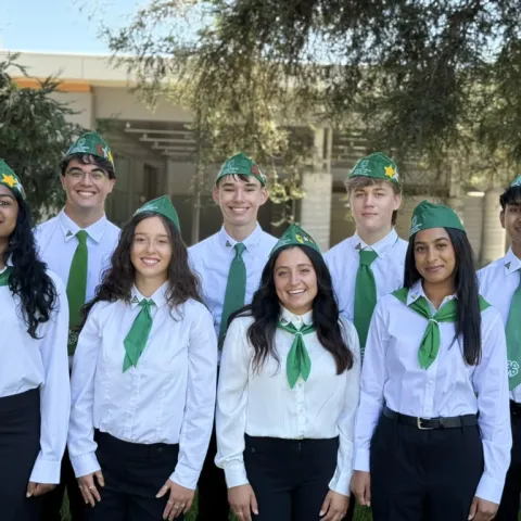 8 4-H youth in uniform