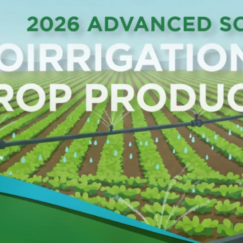 field being watered by irrigation