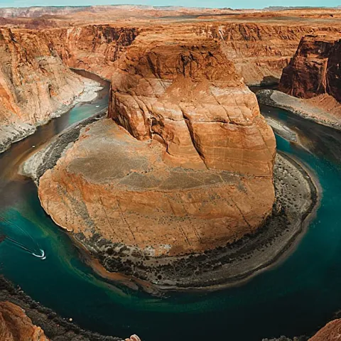 The Horseshoe Bend, on the Colorado River