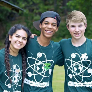 Three 4H teen leaders smiling
