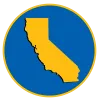 Icon with shape of California